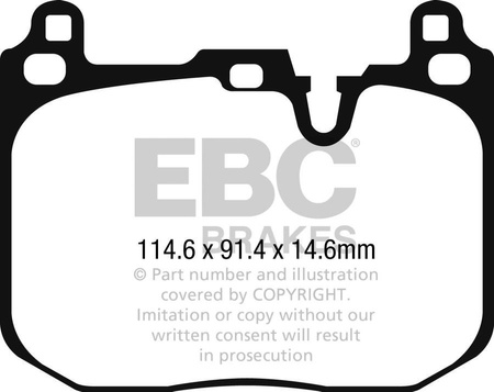 DP92271 - Zestaw klocków hamulcowych seria ORANGESTUFF EBC Brakes