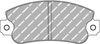 Ferodo Racing DSUNO brake pad front FCP351Z AUTOBIANCHI Y10 FIAT 131 131 Mirafiori 900 183 Panda 141 Regata Ritmo Strada Uno INNOCENTI Mille LANCIA SEAT Fura Ibiza IBIZA I 021A Malaga Marbella Ronda Terra,