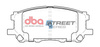 Bremsbeläge vorne DBA Brake Pads Street Series Ceramic - DB1517SS LEXUS RX300 RX350 RX400h TOYOTA Harrier