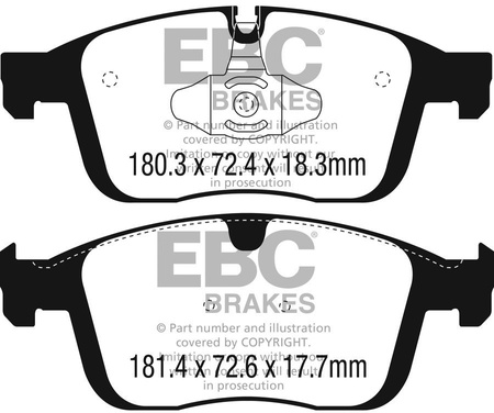 DP22296 - Ein Satz Bremsbeläge serie GREENSTUFF EBC Brakes