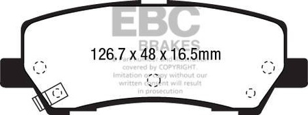 DP33041C - Zestaw klocków hamulcowych seria REDSTUFF EBC Brakes