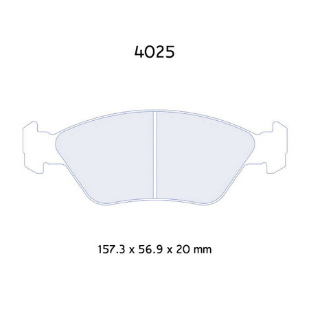 Carbone Lorraine RC6 brake pads - Porsche 928 4,7 (81-85)