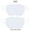 Carbone Lorraine RC6 brake pads - Seat Ibiza 1,9 TDI/ Cupra/ 1,8T Cupra R (02-)