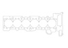 Athena Zylinderkopfdichtung BMW M52B25TU/28TU M54B25/30 TH.1,5 D.86