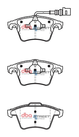 DBA Brake Pads Utcai sorozat első fékbetétek Félig-fémes - DB2199SS