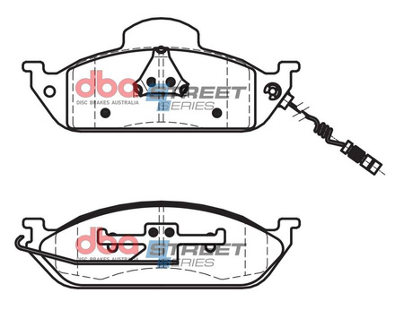 DBA Brake Pads Utcai sorozat első fékbetétek Kerámia - DB1406SS MERCEDES-BENZ M-Class W163 ML230 ML270 ML320 ML430