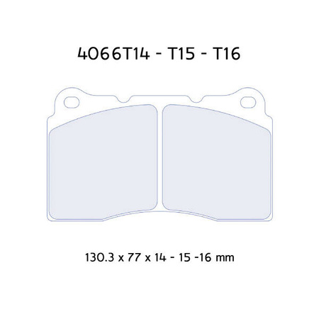 Carbone Lorraine RC6 brake pads - Mitsubishi Lancer Evo X 2,0 Turbo (07-)