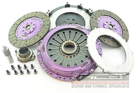 Xtreme Performance Mitsubishi Lancer Evo V-IX - 230mm Organic Twin Plate Clutch Kit Incl Flywheel 1200Nm