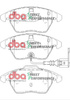 Klocki hamulcowe przednie DBA Brake Pads Street Performance ECE R90 certified Hawk HB543x.760 - DB1849SP AUDI A1 8X A3 8P Cabriolet quattro Q3 8U TT 8J SEAT Alhambra 7N Altea Freetrack Ibiza 6J 6P Leon 1P Toledo SKODA Fabia 5J NJ Octavia 1Z Rapid