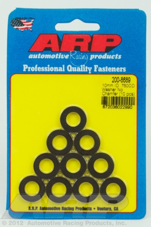 ARP M10 ID 3/4"OD .120" TH chamfer black washers"(10pcs)