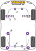 Tylne mocowanie resoru piórowego Powerflex Road Series Ford Capri (1969-1986) PFR19-409