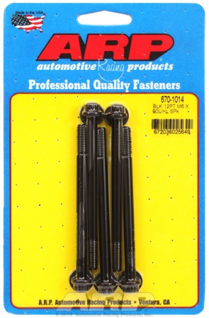 ARP M6 x 1.00 x 90 12pt black oxide bolts (5pcs)
