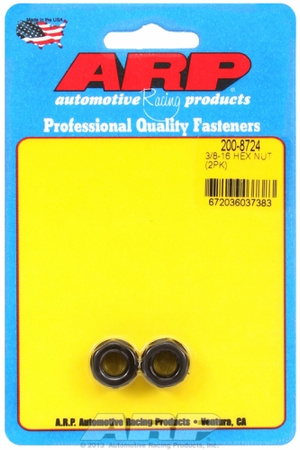 Śruby ARP 3/8-16 black hex nut kit (2pcs)