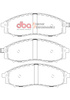 Klocki hamulcowe przednie DBA Brake Pads Xtreme Performance Hawk HB488x.629 - DB1439XP NISSAN NP300 D40 Navara D22