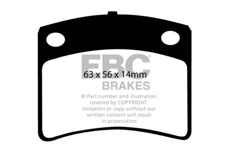 DP367 - Stabdžių trinkelių rinkinys ULTIMAX2 serija EBC Brakes