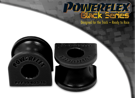 Front Anti Roll Bar Bush 16mm Powerflex Polyurethane Bush Black Series Ford Fiesta Models  Fiesta Mk4 (1995 - 1999) & Mk5 (1999 - 2002) PFF19-603BLK