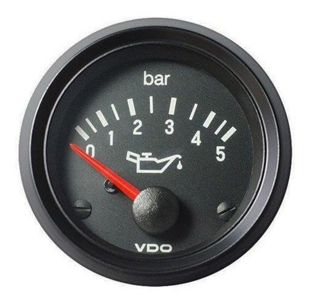 Oil pressure indicator VDO VISION 0-5 bar