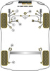 Tuleja przedniego górnego wahacza Powerflex Black Series Audi A4 / S4 / RS4 & A4 / S4 / RS4 B5 (1995-2001)\A4 2WD (1995-2001) PFF3-203BLK