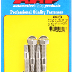 ARP 5/16-24x1.750 SS hex WP pulley w/ .500" fan spcr stud