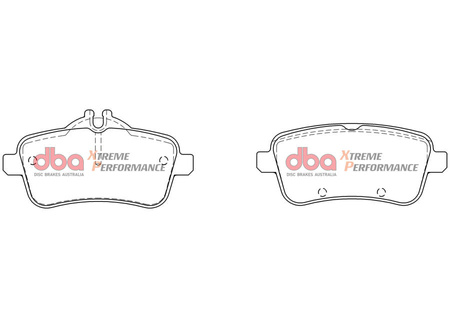 Bremsbeläge hinten DBA Brake Pads Xtreme Performance Hawk HB742x.690 - DB8880XP MERCEDES-BENZ A-Class W176 A45 AMG CLA Shooting Brake X117 CLA45 CLA-Class C117 GL-Class X166 GL350 GL400 GL500 GL63 GLA-Class X156 GLA45 GLE-Class W166 GLE 63 S GLE250 D