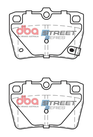 Bremsbeläge hinten DBA Brake Pads Street Series Ceramic - DB1680SS DR DR5 TOYOTA Rav 4