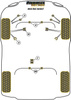 Tylna tuleja drążka stabilizatora 16mm Powerflex Black Series Audi A4 / S4 / RS4 & A4 / S4 / RS4 B7 (2005-2008)\RS4 inc. Avant PFR3-210-16BLK