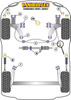 Rear Beam Mounting Bush Powerflex Polyurethane Bush Road Series Seat Cordoba Models Cordoba MK1 6K (1993-2002) PFR85-615