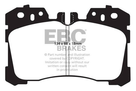 DP1811 - Zestaw klocków hamulcowych seria ULTIMAX2 EBC Brakes