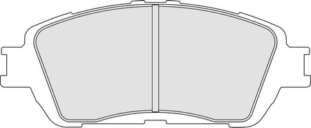 Klock hamulcowe Ferodo Racing DS2500 przednie FRP3120H TOYOTA Alphard I I