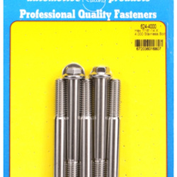 ARP "7/16""-14 X 4.000 hex 1/2 wrenching SS bolts" (5pcs)