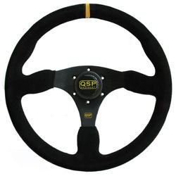 QSP 3 küllős velúr kormány 350mm lapos