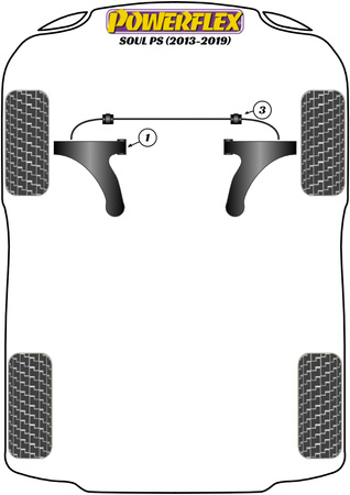 Stabilisatorbuchse vorne 20mm  Powerflex Polyurethanbuchse Road Series Kia Soul Models Soul PS (2013 - 2019) PFF26-103-20