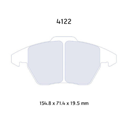Carbone Lorraine RC6 brake pads - VW Golf 5 2,0 GTI TFSI/ 2,0 GTI (03-)