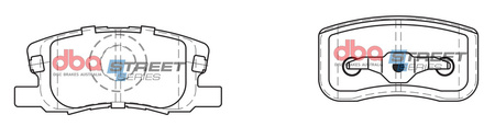 DBA Brake Pads Utcai sorozat első fékbetétek Kerámia - DB1796SS