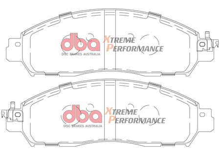 Brake Pads Xtreme Performance front - DB2374XP NISSAN Leaf NP300 Navara D23 RENAULT Alaskan