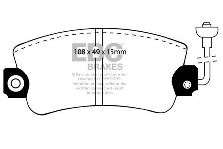 DP417 - Zestaw klocków hamulcowych seria ULTIMAX2 EBC Brakes