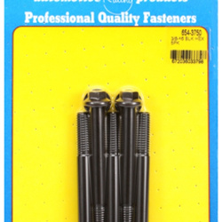 ARP "3/8""-16 x 3.750 hex 7/16 wrenching black oxide bolts"(5pcs