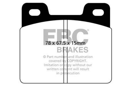 DP213 - Stabdžių trinkelių rinkinys ULTIMAX2 serija EBC Brakes