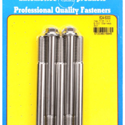 Śruby ARP "7/16""-14 X 5.000 hex 1/2 wrenching SS bolts" (5pcs)