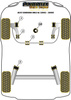 Tuleja mocowania tylnej belki Powerflex Black Series Seat Cordoba Models & Cordoba MK2 6L (2002 - 2009) PFR85-610BLK
