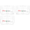 Brake Pads Street Performance Hawk HB562x.612 rear - DB1854SP LEXUS GS300 GS430 GS450h GS460 IS200D IS220D IS250
