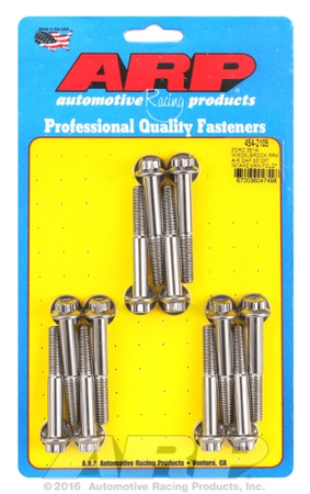 Śruby ARP  Ford 351W w/Edelbrock RPM air gap 12pt intake manfld blt