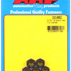 ARP "5/16""-18 black coarse hex nut kit" (5pcs)