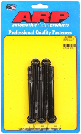 ARP "3/8""-16 X 3.750 hex black oxide bolts" (5pcs)