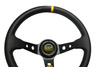 Leather steering wheel QSP 3 spoke 350mm / 90mm