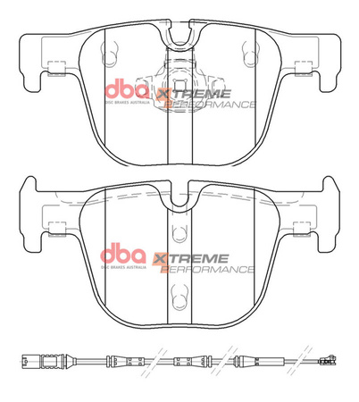 Brake Pads Xtreme Performance rear - DB15126XP BMW 3 Series F30 330 335 340 ActiveHybrid F31 F34 GT xDrive F30 F31 GT F34 4 F32 Coupe 430 435 440 F33 Convertible F36 Gran F32 F33 F36