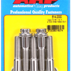Śruby ARP "7/16""-14 X 2.000 12pt 1/2 wrenching SS bolts" (5pcs)
