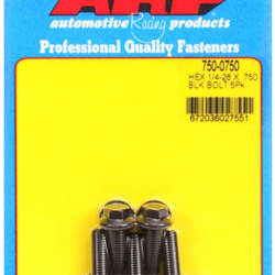 Śruby ARP "1/4""-28 x .750 hex black oxide bolts" (5pcs)
