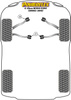 Jack Pad Adaptor Powerflex Polyurethane Bush Road Series Mercedes-Benz C-CLASS W204/C204 inc AMG (2008-2015) PF40-860