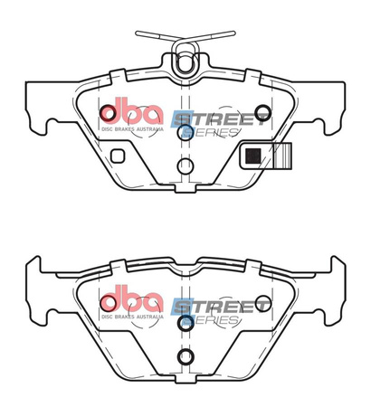 Brake Pads Street Series Ceramic rear - DB2398SS SUBARU Forester Impreza Levorg VM Outback XV